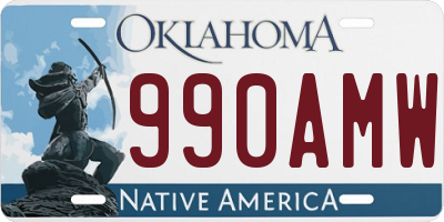 OK license plate 990AMW