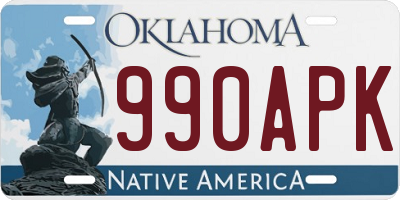 OK license plate 990APK