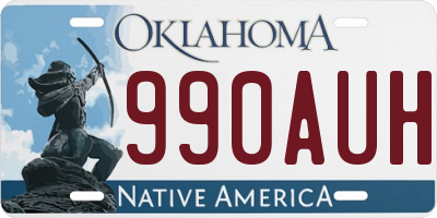 OK license plate 990AUH