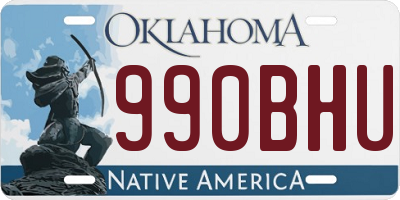 OK license plate 990BHU