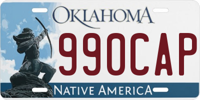 OK license plate 990CAP
