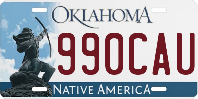 OK license plate 990CAU