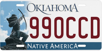 OK license plate 990CCD
