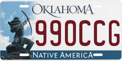 OK license plate 990CCG
