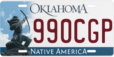 OK license plate 990CGP