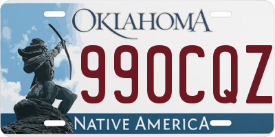 OK license plate 990CQZ
