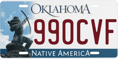 OK license plate 990CVF