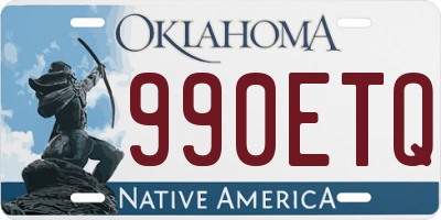 OK license plate 990ETQ