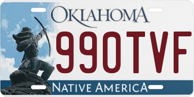 OK license plate 990TVF