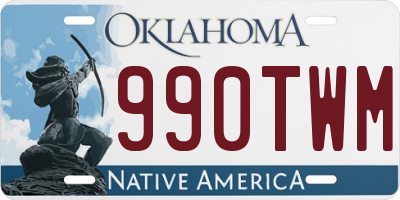OK license plate 990TWM