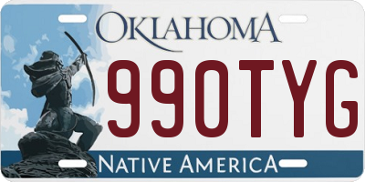 OK license plate 990TYG