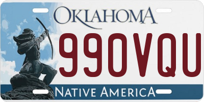 OK license plate 990VQU