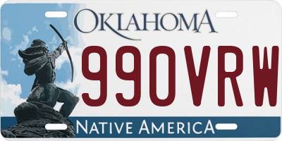 OK license plate 990VRW