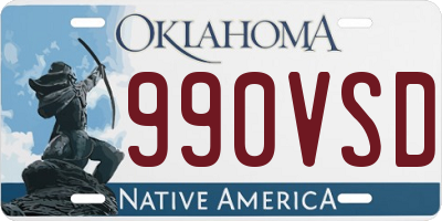 OK license plate 990VSD