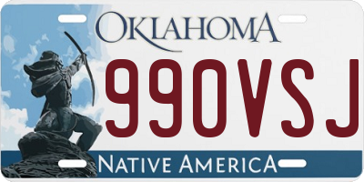 OK license plate 990VSJ