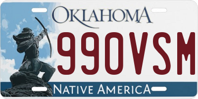 OK license plate 990VSM