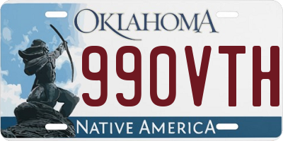 OK license plate 990VTH