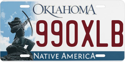 OK license plate 990XLB