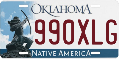 OK license plate 990XLG