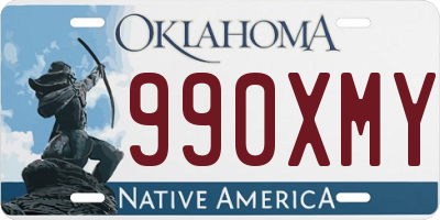 OK license plate 990XMY