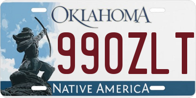 OK license plate 990ZLT