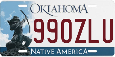 OK license plate 990ZLU