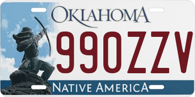 OK license plate 990ZZV