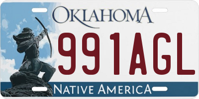 OK license plate 991AGL
