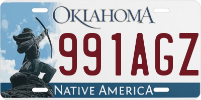 OK license plate 991AGZ