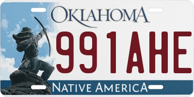 OK license plate 991AHE