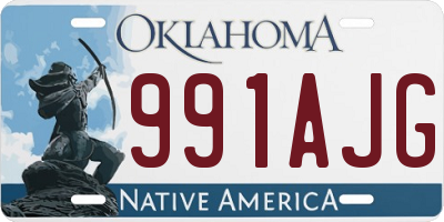 OK license plate 991AJG