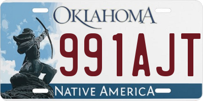 OK license plate 991AJT