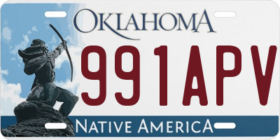 OK license plate 991APV