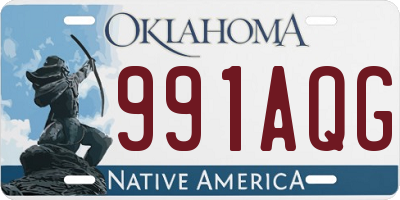 OK license plate 991AQG