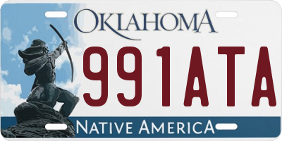 OK license plate 991ATA