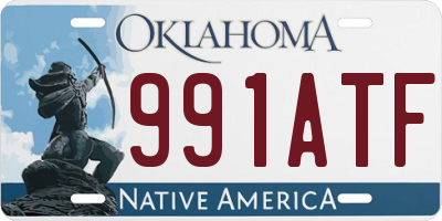OK license plate 991ATF