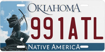 OK license plate 991ATL