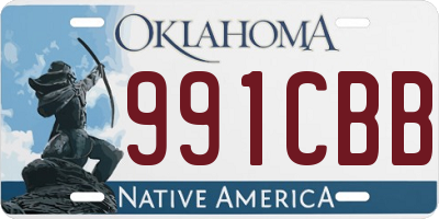 OK license plate 991CBB