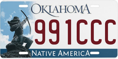 OK license plate 991CCC