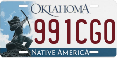 OK license plate 991CGO