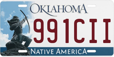 OK license plate 991CII