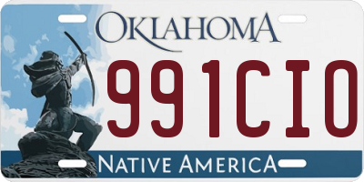 OK license plate 991CIO