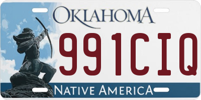 OK license plate 991CIQ