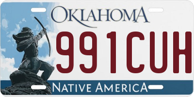 OK license plate 991CUH
