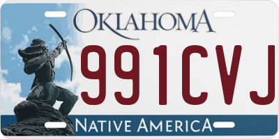 OK license plate 991CVJ