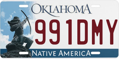 OK license plate 991DMY