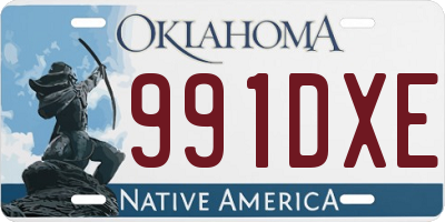 OK license plate 991DXE