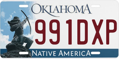 OK license plate 991DXP