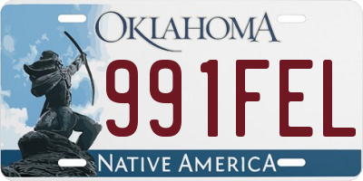 OK license plate 991FEL