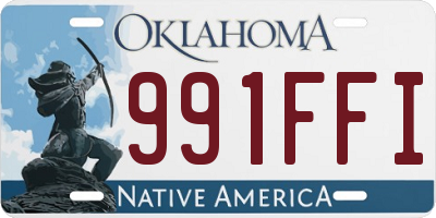 OK license plate 991FFI